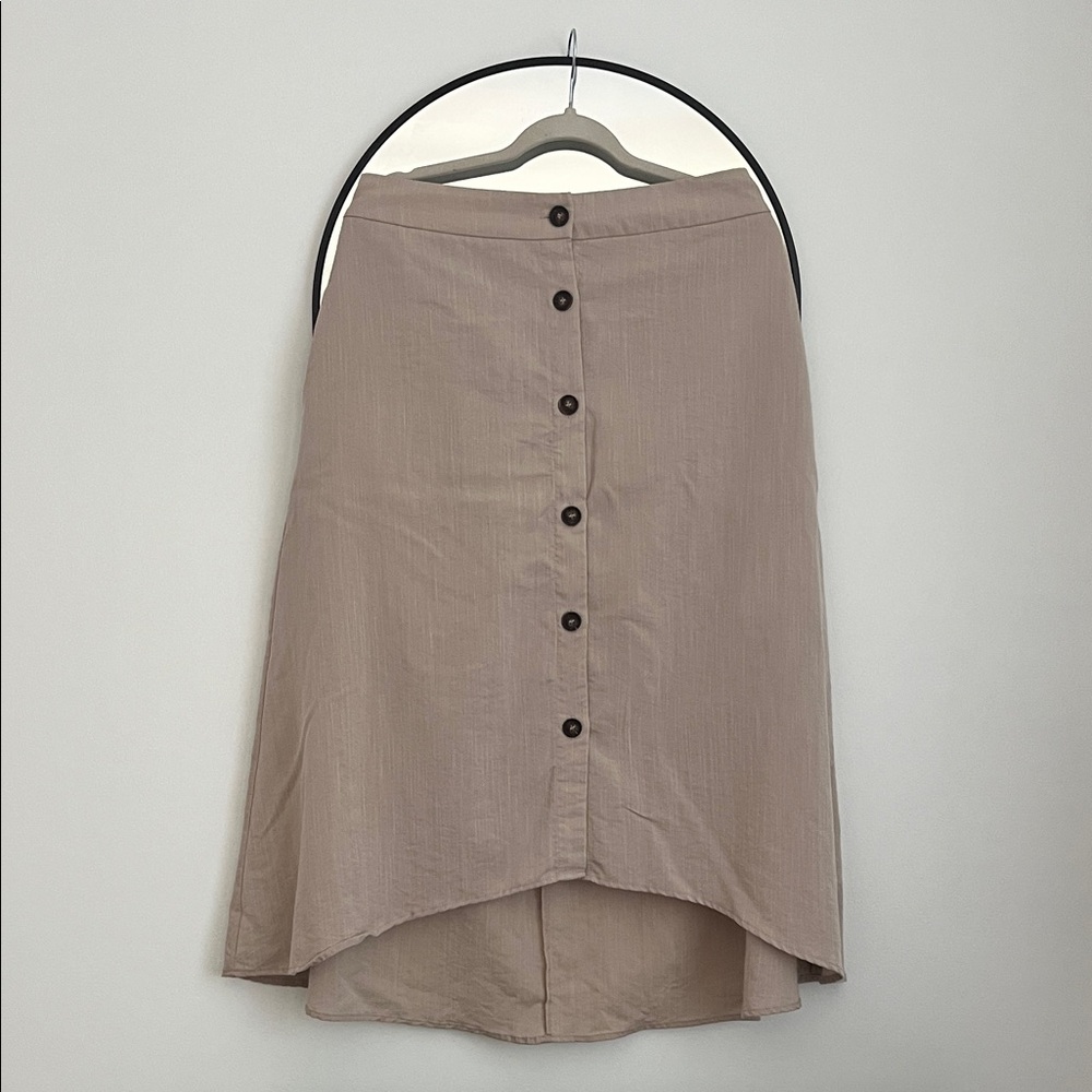 🎊5/$50 NWOT Francescas canvas Button-Front Midi Skirt